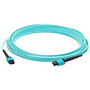 AddOn 30m MPO (Male) to MPO (Male) 12-strand Straight Aqua OM3 Duplex LSZH LOMM Patch Cable