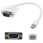AddOn 3ft Mini-DisplayPort 1.1 to VGA Male to Male White Adapter Cable
