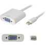 AddOn 8in Mini-DisplayPort 1.1 to VGA Male to Female White Adapter Cable