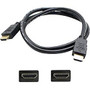 AddOn Dell 331-2291 Compatible 30cm (1.0ft) HDMI 1.3 Male to Male Black Stacking Cable