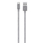 Belkin; Metallic Micro-USB to USB Cable, 4', Gray