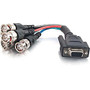 C2G 6in Premium HD15 Female to RGBHV (5-BNC) Male Video Cable