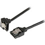 StarTech.com 18in Latching Round SATA to Right Angle SATA Serial ATA Cable
