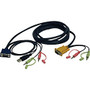 Tripp Lite 10ft VGA / USB / Audio Cable Kit for B006-VU4-K-R KVM Switch