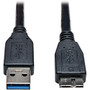 Tripp Lite 3ft USB 3.0 SuperSpeed Device Cable USB-A Male to USB Micro-B Male Black