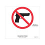 ComplyRight State Specialty Poster, English, Illinois, Concealed Carry Prohibited Sign, 6 inch; x 6 inch;