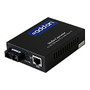 AddOn 10/100/1000Base-TX(RJ-45) to 1000Base-MX(SC) MMF 1310nm 2km IEEE802.3at/48V/1.0A/50W POE Media Converter