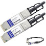 AddOn Brocade 40G-QSFP-C-0301 Compatible TAA Compliant 40GBase-CU QSFP+ to QSFP+ Direct Attach Cable (Passive Twinax, 3m)