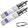 AddOn MSA and TAA Compliant 40GBase-CU QSFP+ to QSFP+ Direct Attach Cable (Passive Twinax, 2m)