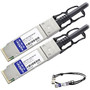 AddOn MSA and TAA Compliant 40GBase-CU QSFP+ to QSFP+ Direct Attach Cable (Passive Twinax, 3m)