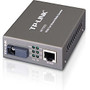 TP-LINK MC112CS WDM Media Converter 10/100Mbps RJ45 to 100M single-mode SC fiber, Tx:1310nm, Rx:1550nm, up to 12miles