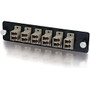 C2G Q-Series 12-Strand, LC Duplex, PB Insert, MM, Beige LC Adapter Panel