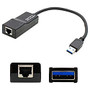 AddOn USB 3.0 (A) Male to RJ-45 Female Black Adapter