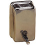 Genuine Joe Stainless Steel Soap Dispenser, Stainless Steel