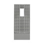 MMF Time Card/Ticket Message Rack, 54 Pockets, 30 inch; x 13 5/8 inch; x 2 inch;, Gray