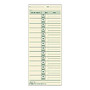 TOPS; Job Cards Time Cards, 8.5 inch; x 3.5 inch;, Green Ink/Manila Paper, Box Of 500