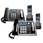 Telefield RCA 2-Line DECT 6.0 Expandable Cordless Phone System With Digital Answering System, RCA-2DSK2HSBNDL