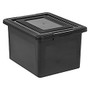 Office Wagon; Brand Letter And Legal File Tote, 18 inch;L x 14 1/4 inch;W x 11 inch;H, Black