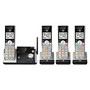 AT&T DECT 6.0 Cordless Phone With Digital Answering System, CL82415, 4 Handsets