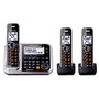 Panasonic; KX-TG7873S DECT 6.0 Plus Digital 3-Handset Cordless Phone With Digital Answering System