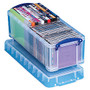 Really Useful Box; Plastic Storage Box, 6.5 Liters, 17 1/2 inch; x 7 inch; x 6 1/4 inch;, Clear