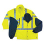 Ergodyne GloWear 8385 4-In-1 Polyester Thermal Jackets, Medium, Lime, Box Of 12