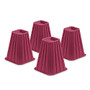 Honey-Can-Do Bed Risers, 7 1/4 inch;, Pink, Set Of 4