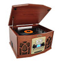 PyleHome Vintage PTCDS7UIW Record/CD/Cassette Turntable