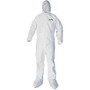 Kleenguard A40 Protection Coveralls - Medium Size - Liquid, Flying Particle Protection - White - 25 / Carton