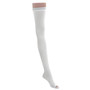 Medline EMS Nylon/Spandex Thigh-Length Anti-Embolism Stockings, Medium Long, White, Pack Of 6 Pairs