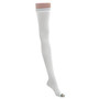 Medline EMS Nylon/Spandex Thigh-Length Anti-Embolism Stockings, X-Large Long, White, Pack Of 6 Pairs