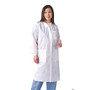 Medline Multilayer Lab Coats With Knit Cuffs, Medium, 10 Lab Coats Per Box, Case Of 3 Boxes