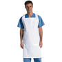 Medline Polyethylene Disposable Aprons, 28 inch; x 46 inch;, White, Box Of 100 Aprons, Case Of 5 Boxes