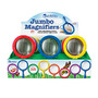 Learning Resources; Jumbo Magnifiers, 4.5x, Assorted Colors, Pack Of 12