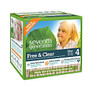 Seventh Generation; Free & Clear Diapers, Stage 4, 22-37 Lb, Brown, Pack Of 54