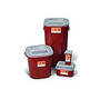 Stackable Sharps Container, Horizontal Drop Lid, Small, 1 Quart, Red