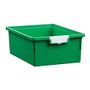 Storsystem Standard Width Double-Depth Tote Tray, 21.2 Qt, 16 3/4 inch; x 12 1/3 inch; x 6 inch;, Primary Green
