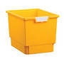 Storsystem Standard Width Quad-Depth Tote Tray, 42.4 Qt, 16 3/4 inch; x 12 1/3 inch; x 12 inch;, Primary Yellow