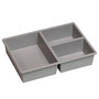 Storsystem Stortray Insert, 3 Division Short, 7 3/4 inch; x 11 1/4 inch; x 2 1/2 inch;, Light Gray