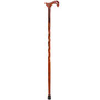 Brazos Walking Sticks&trade; Twisted Cocobolo Exotic Wood Derby Cane, 34 inch;