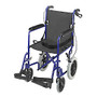 DMI; Folding Transport Chair, 38 inch;H x 22 inch;W x 33 inch;D, Royal Blue