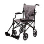 DMI; Lightweight Folding Transport Chair, 39 inch;H x 22 1/2 inch;W x 38 inch;D, Gray