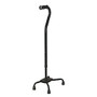 Guardian Bariatric Quad Cane, Small Base, Black