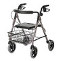 Guardian Deluxe Aluminum Rollator, 8 inch; Wheels, Rose