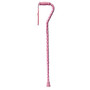 Guardian Offset-Handle Fashion Aluminum Canes, Pink Ribbon, Case Of 6