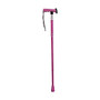 HealthSmart; Colorful Adjustable Gel-Handle Aluminum Folding Walking Cane, 37 inch;, Pink