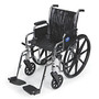 Medline Excel 2000 Wheelchair, 20 inch; Seat, Black