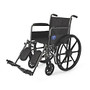 Medline K1 Basic Wheelchair, Elevating, Permanent Arm, 18 inch; Seat, Gray