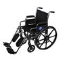 Medline K1 Basic Wheelchair, Elevating, Removable Arm, 18 inch; Seat, Gray