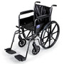 Medline K2 Basic Wheelchair, Swing Away, 18 inch; Seat, Black